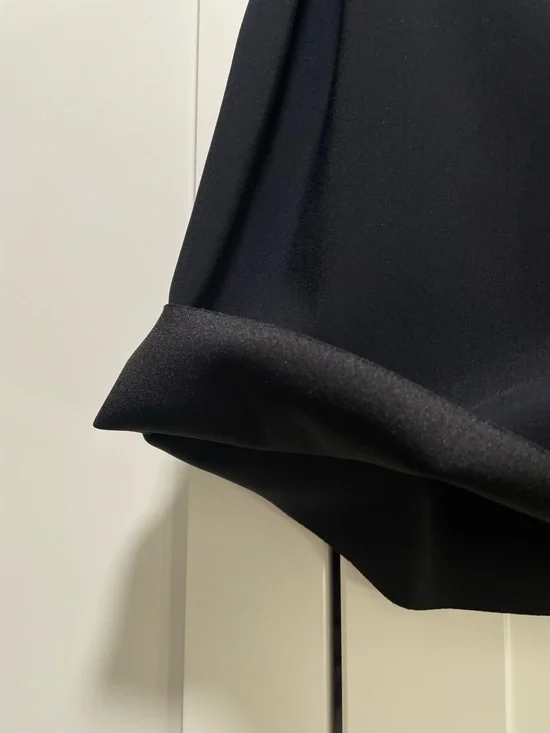 PINKO Italy Navy Pleated Scuba Neoprene Mini Skirt Schoolgirl Preppy - Picture 6 of 6